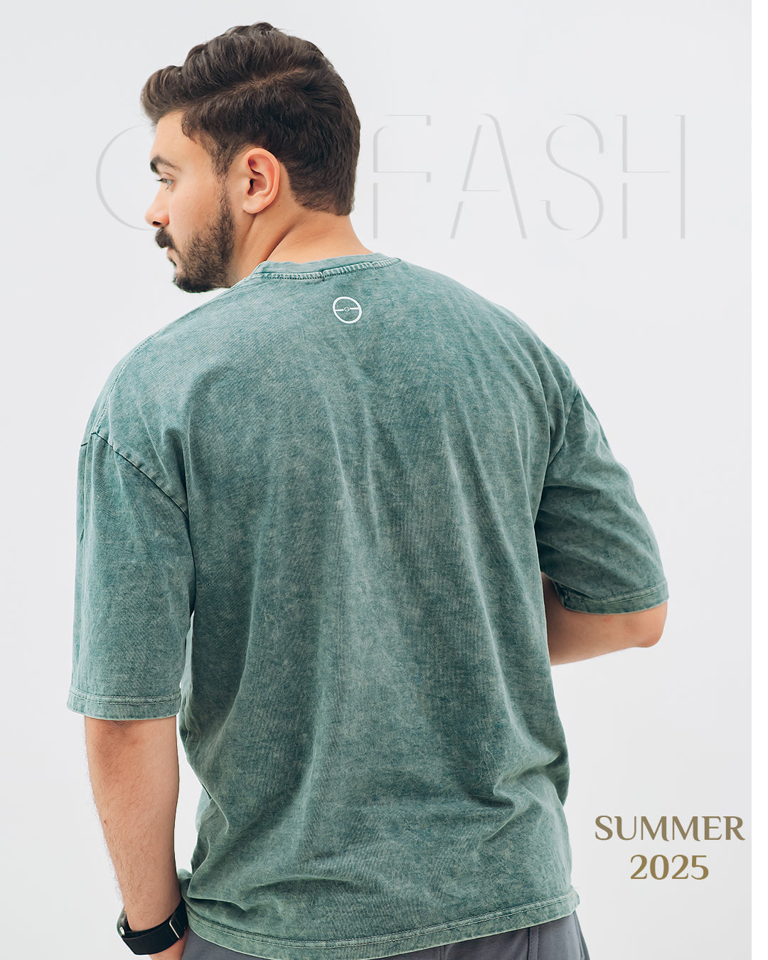 Olive Washed T-SHIRT