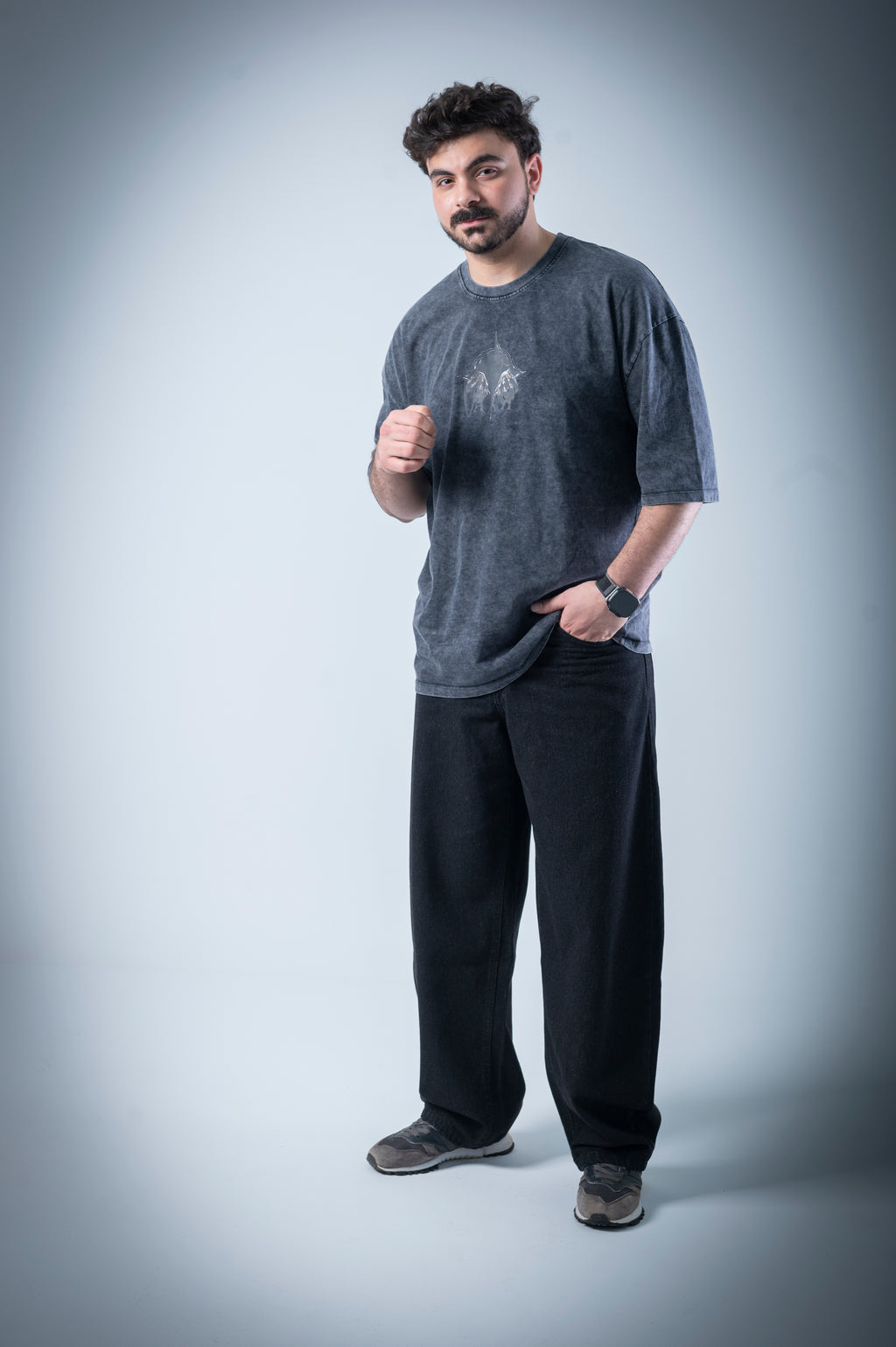 Dark T-shirt (Washed Black)