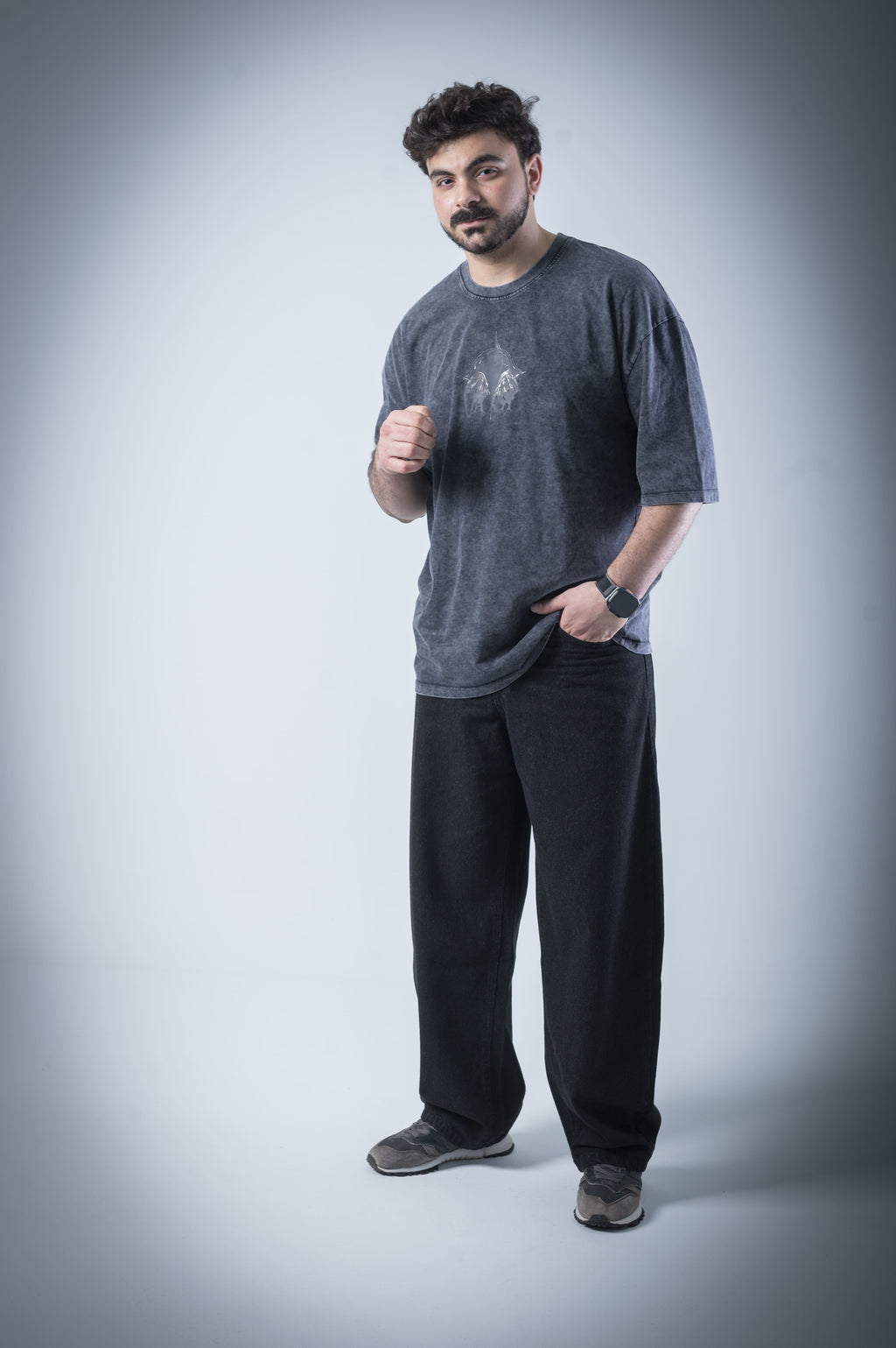 Dark T-shirt (Washed Black)