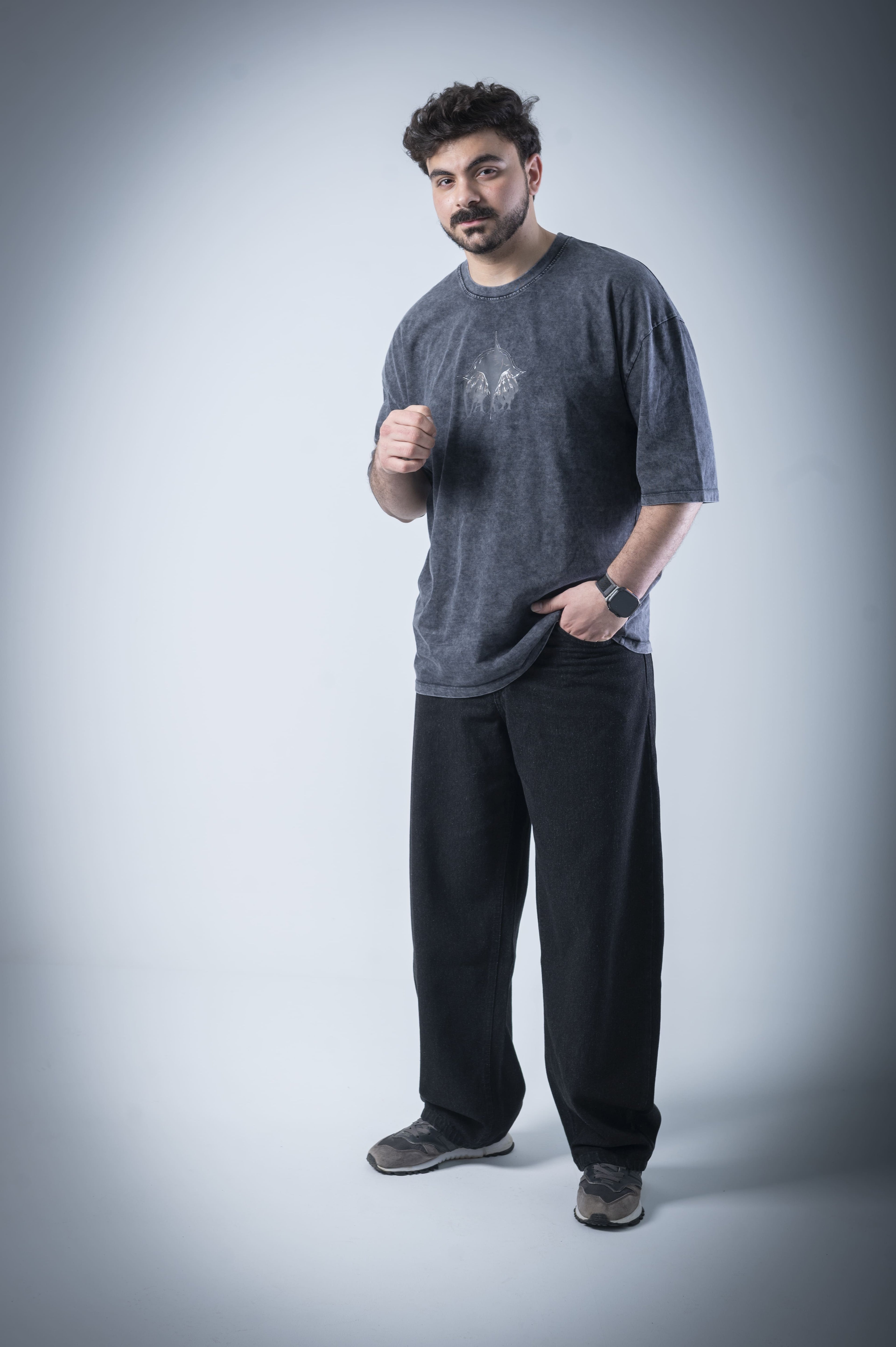 Dark T-shirt (Washed Black)