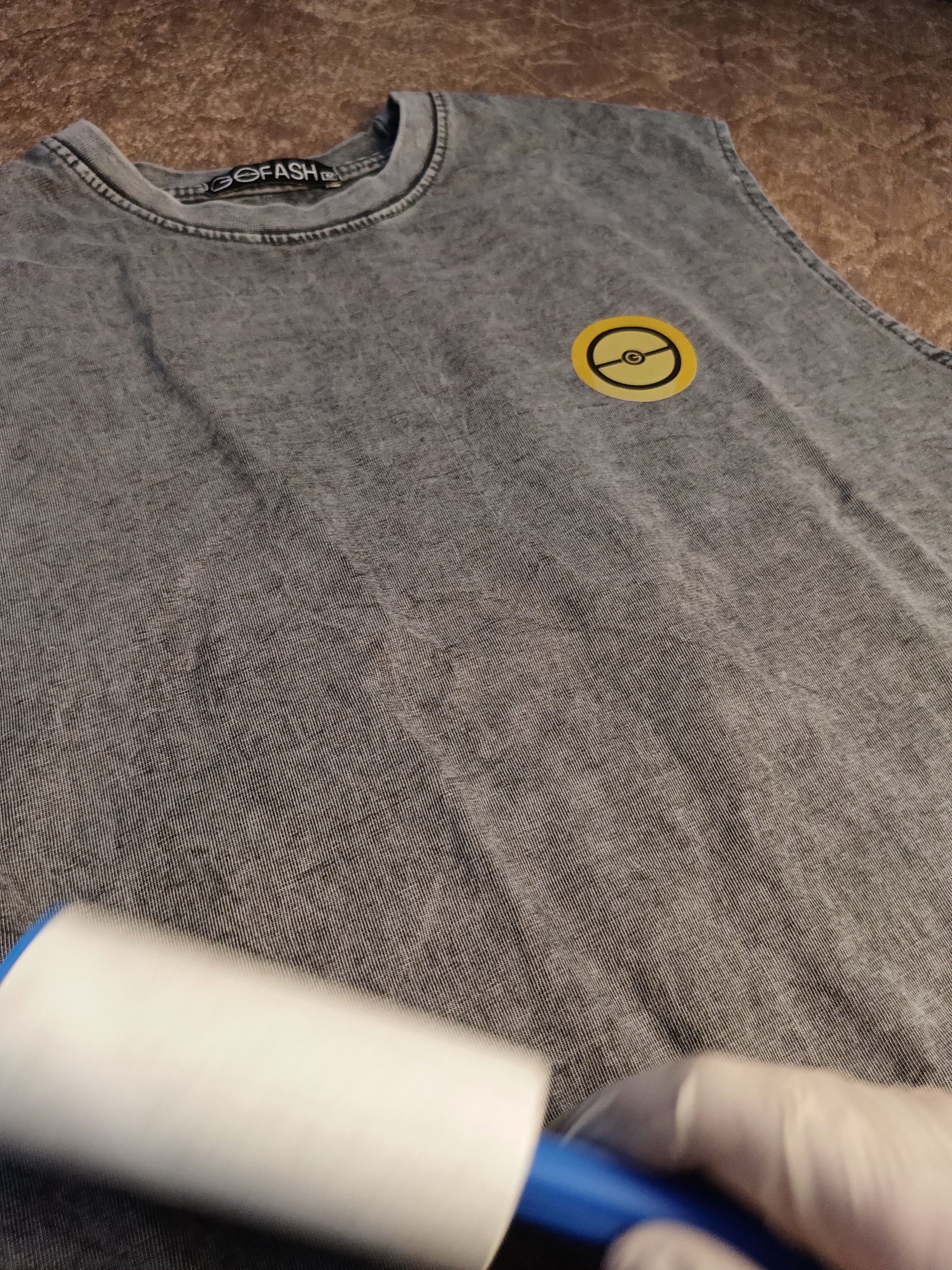 Gray Washed T-SHIRT (Cut)