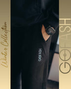 Wide Leg Sweatpants (Black)