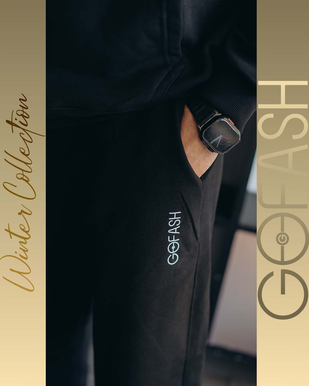 Wide Leg Sweatpants (Black)