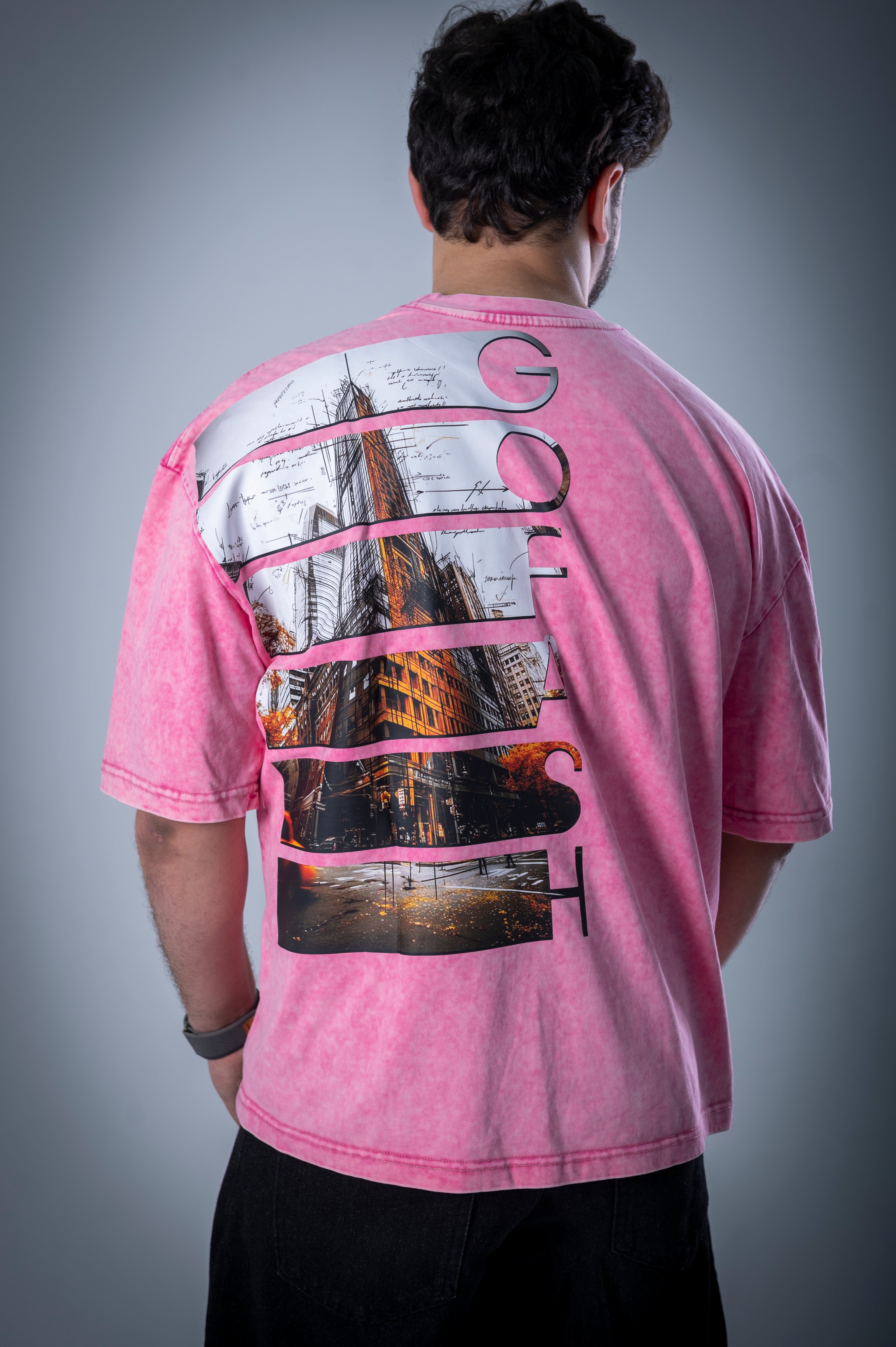 Skyline T-shirt (Washed Pink)
