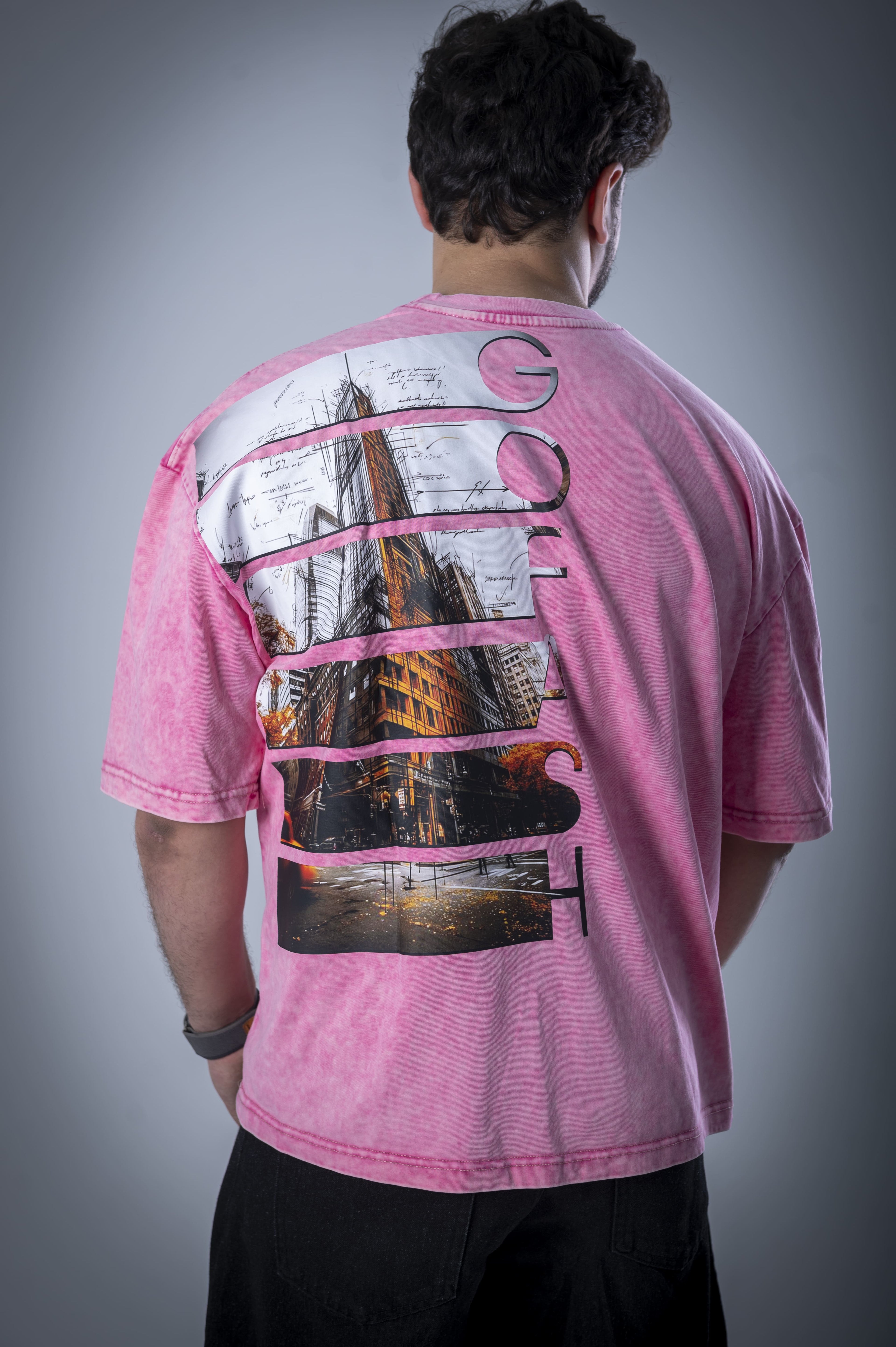 Skyline T-shirt (Washed Pink)