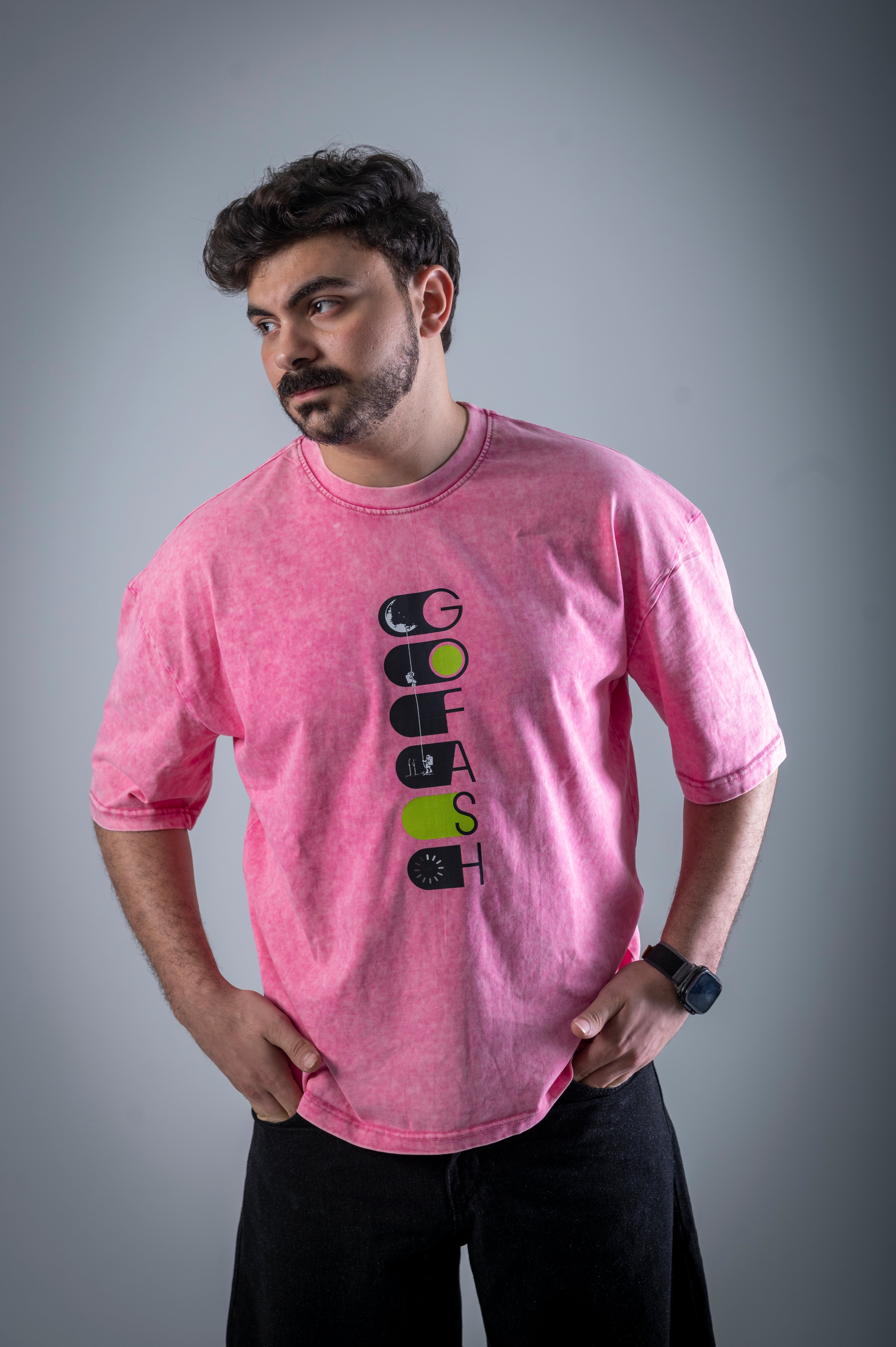 Skyline T-shirt (Washed Pink)