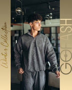 Grey Washed Quarter Zipper