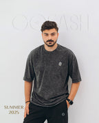Gray Washed T-SHIRT (البصمة)