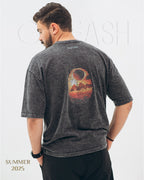 Gray Washed T-SHIRT (البصمة)