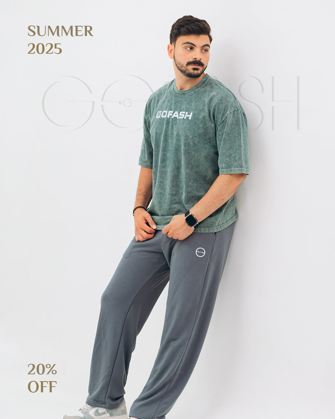 Wide leg Sweatpants (Iron Gray)